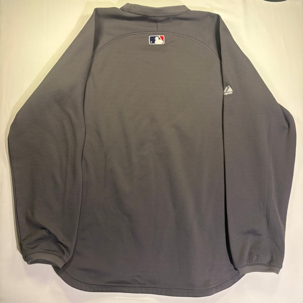 Majestic Authentic St Louis Cardinals MLB Batting Practice Jersey Grey Navy L - Picture 6 of 6
